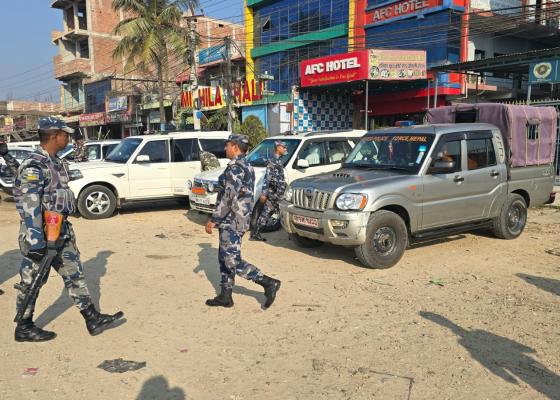 नेपाल भारत नियमित सीमा सुक्षा बैठक बर्दिवासमा बस्दै