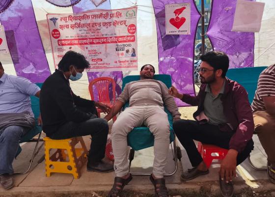 मिर्चैयामा रक्तदान तथा निःशुल्क छालारोग तथा स्वास्थ्य जाँच शिविर सम्पन्न मिर्चैयामा रक्तदान तथा निःशुल्क छालारोग तथा स्वास्थ्य जाँच शिविर सम्पन्न