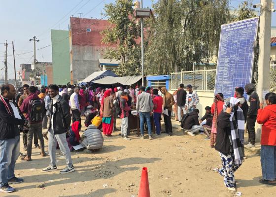 सिरहामा चारहजार ३२३ जनाले दिए निर्वाचन प्रहरीका लागि आवेदन