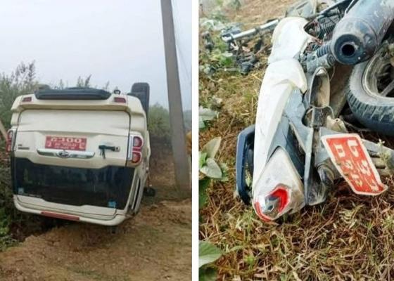 हुलाकी सडकमा स्कर्पियो र मोटरसाइकल ठोकिदा मोटरसाइकलमा समावर एकको मृत्यु, एक घाईते हुलाकी सडकमा स्कर्पियो र मोटरसाइकल ठोकिदा मोटरसाइकलमा समावर एकको मृत्यु, एक घाईते