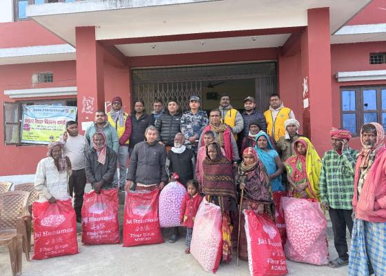 लायन्स क्लब अफ मिर्चैया सिटीद्वारा मिर्चैयामा फाइबर सिरक वितरण