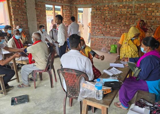 वडाले गराएकको निःशुल्क स्वास्थ्य शिविरमा ३६१ जनाले गराए उपचार