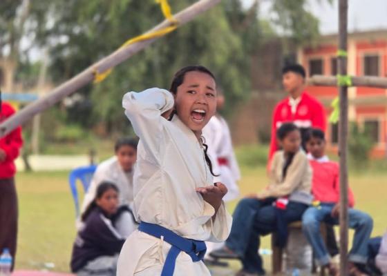 पाँचौ गोलबजार उप–मेयर कराते प्रतियोगिताको उपाधि आयोजकलाई