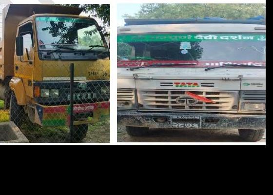ग्राभेलसहितको तीन थान टिफर प्रहरीले नियन्त्रणमा, जनप्रतिनिधीकै मिलेमत्तोमा उत्खनन् ग्राभेलसहितको तीन थान टिफर प्रहरीले नियन्त्रणमा, जनप्रतिनिधीकै मिलेमत्तोमा उत्खनन्