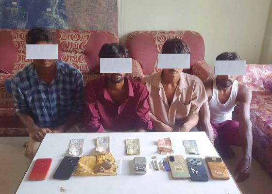 ठूलोमात्रामा ब्राउनसुगरसहित गोलबजारबाट चार युवक प्रहरी नियन्त्रणमा